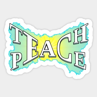 Teach Peace Sticker